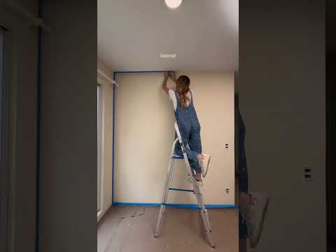 Vem aprender a pintar uma parede como se você tivesse 10 anos #pintura #parede #arte #tutorial