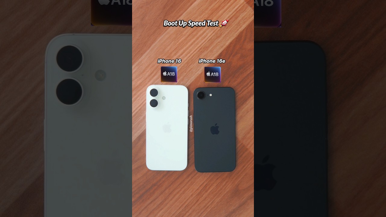 iPhone 16 Vs 16e Speed Test Comparison