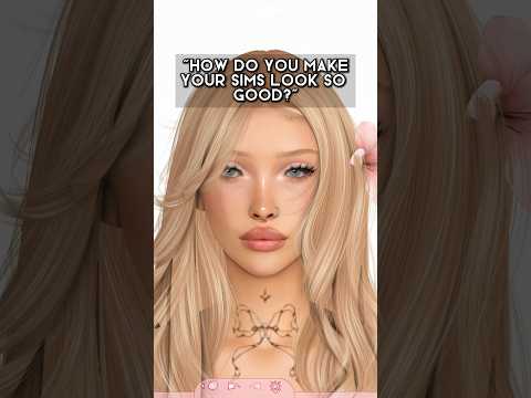 how i make my sims look so good! 😳 | the sims 4 #thesims4 #sims4 #shorts