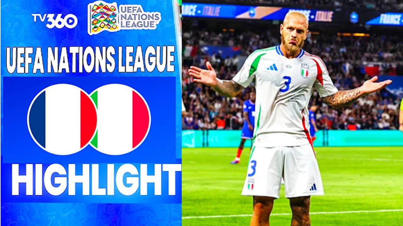 Italia vs Francia Highlights (3-1) | UEFA Nations League 🇫🇷