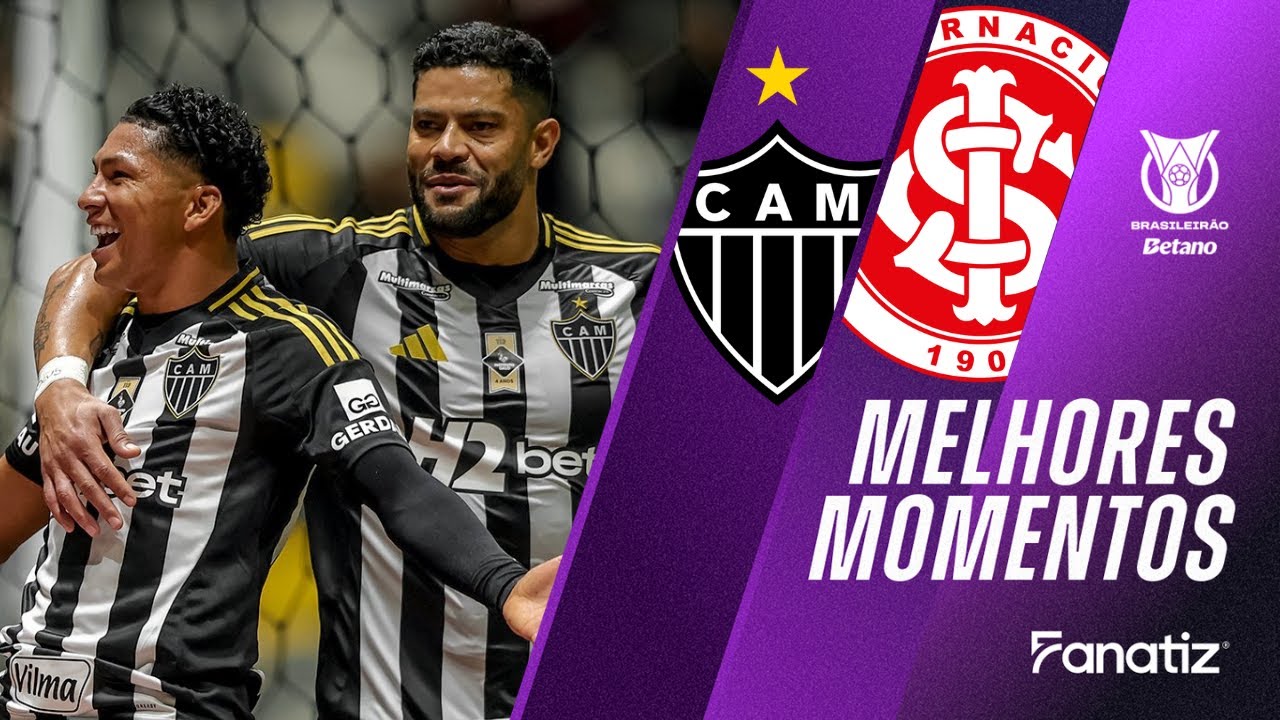 Atlético-MG conquista vitória de 2-0 sobre Internacional ⚽ | Melhores Momentos #Brasileirão2025