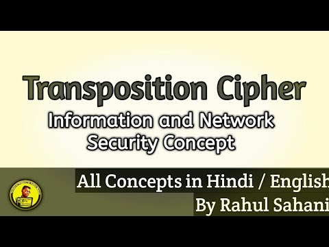 Transposition Cipher Concept in (Hindi/ English)