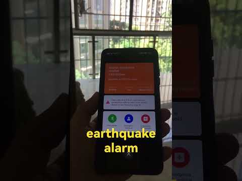 earthquake alarm,before 60 seconds
