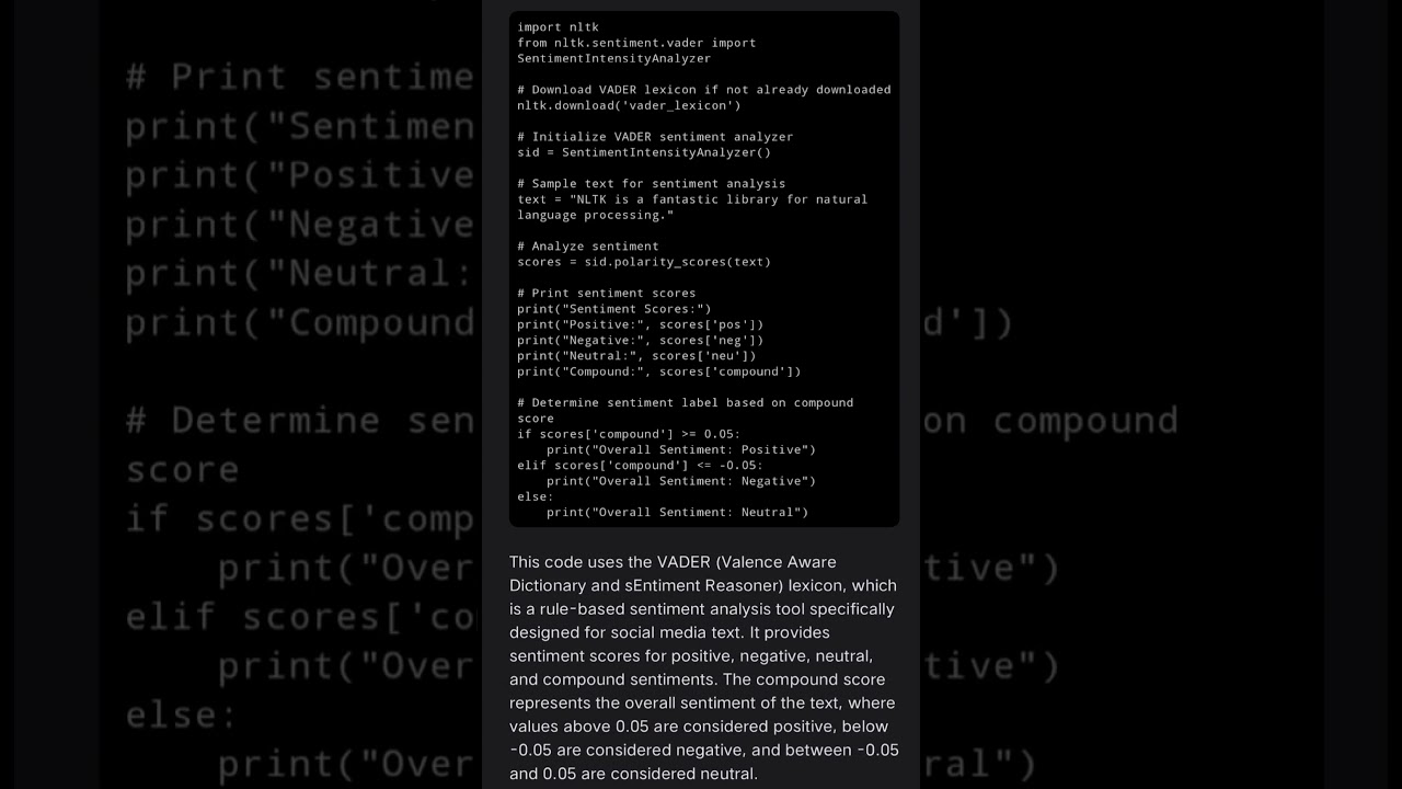 Sentiment Analysis with NLTK in Python