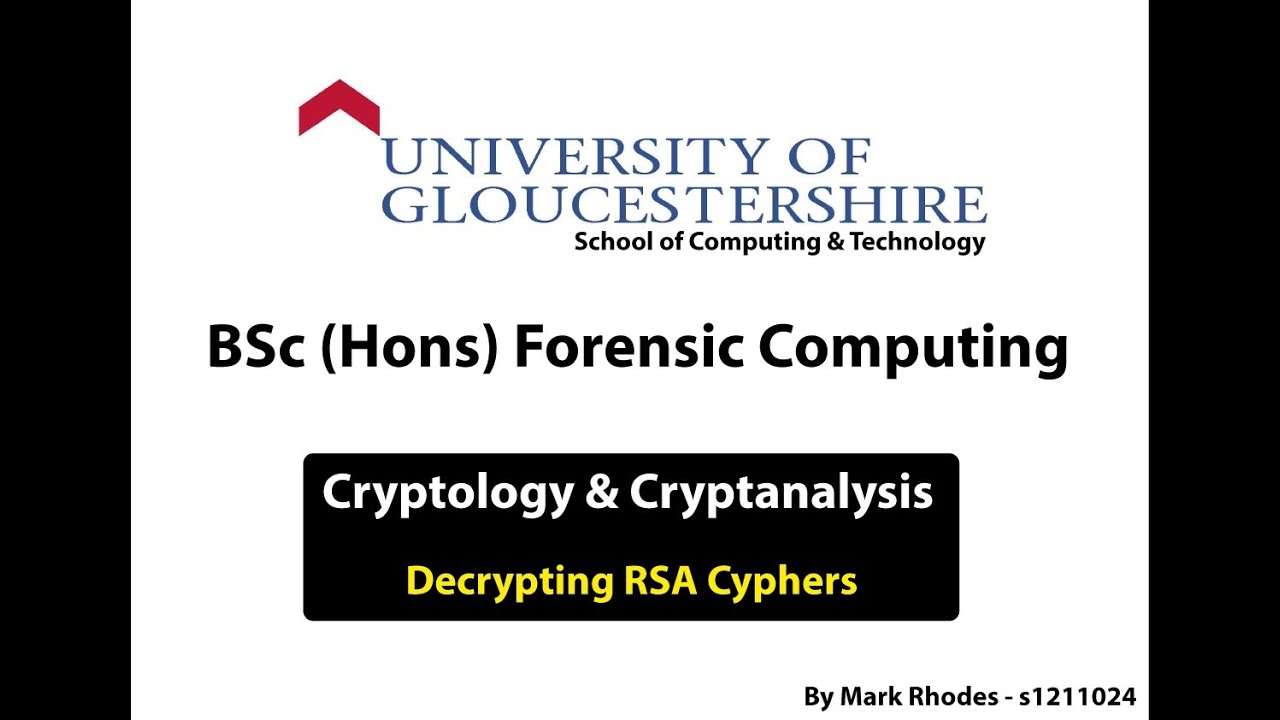 Master RSA Decryption Techniques in Cryptology (CT5007) 🔐