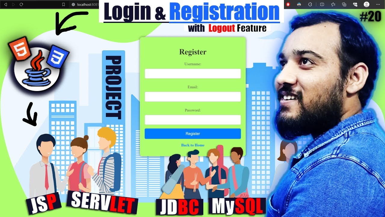JSP & Servlet Registration Form with MySQL π₯