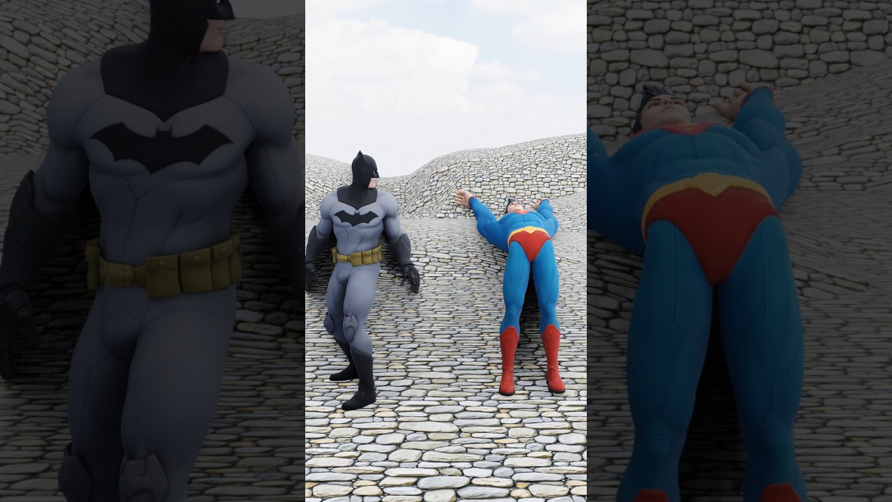 Epic Superhero Showdown: Batman, Superman & Spiderman! 🦸‍♂️