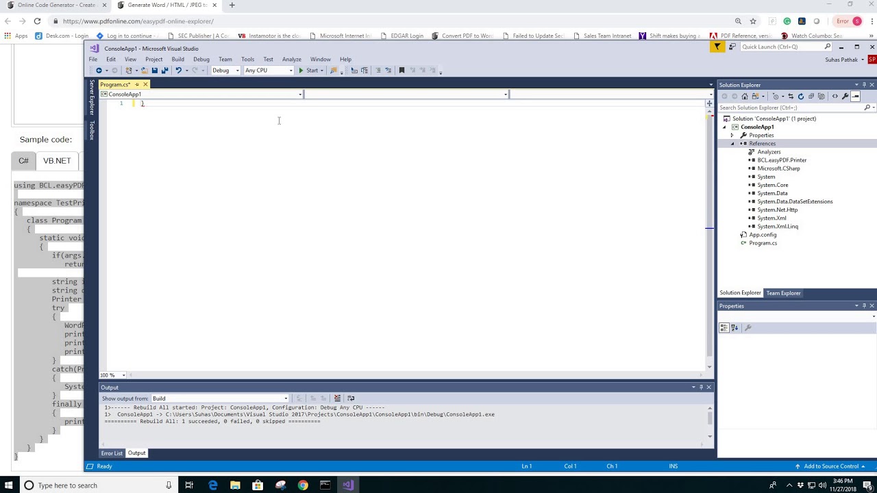 How to create and customize PDF C# application online