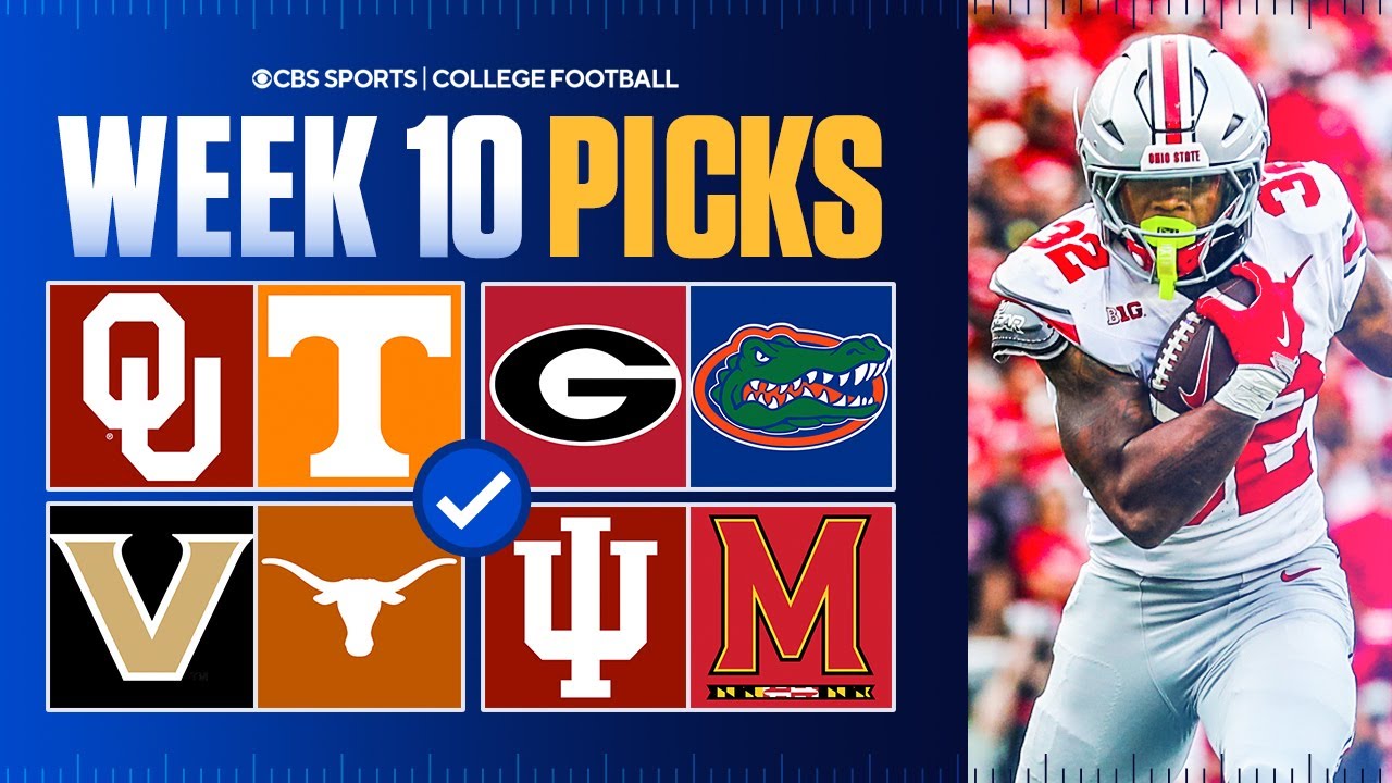 Week 10 College Football Predictions & Top Bets: Oklahoma vs Tennessee, Georgia vs Florida & More 🏈