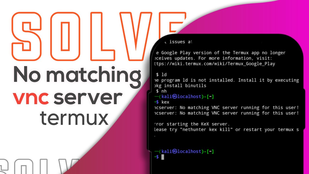 No matching vnc server for this user kali Linux error fixed || working || tutorial