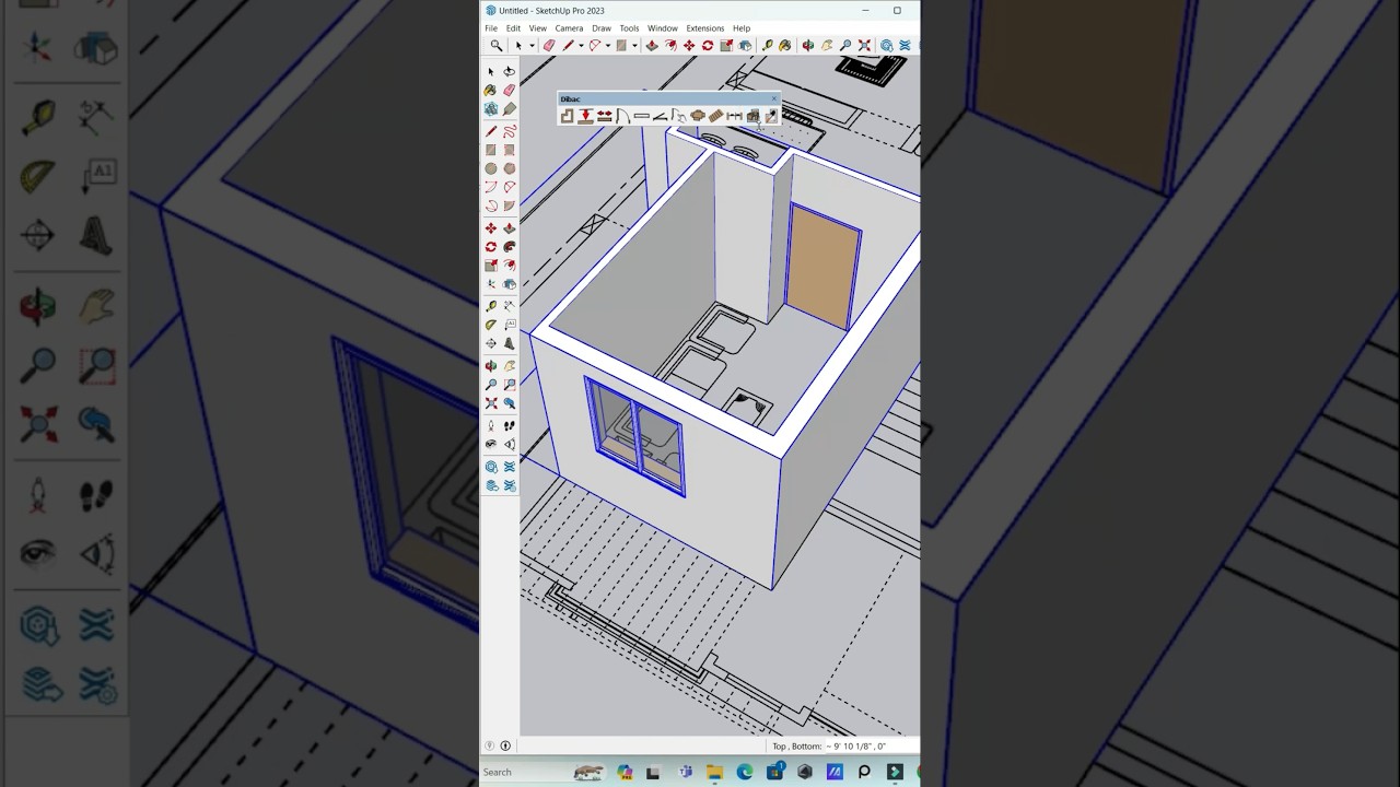 Auto Wall, Door & Window Creation in SketchUp Pro 🚪