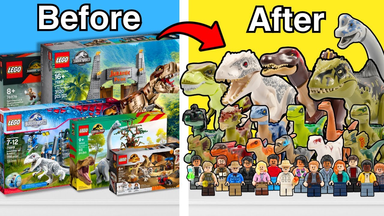 Built & Reviewed All 59 Lego Jurassic Park Sets 🦖