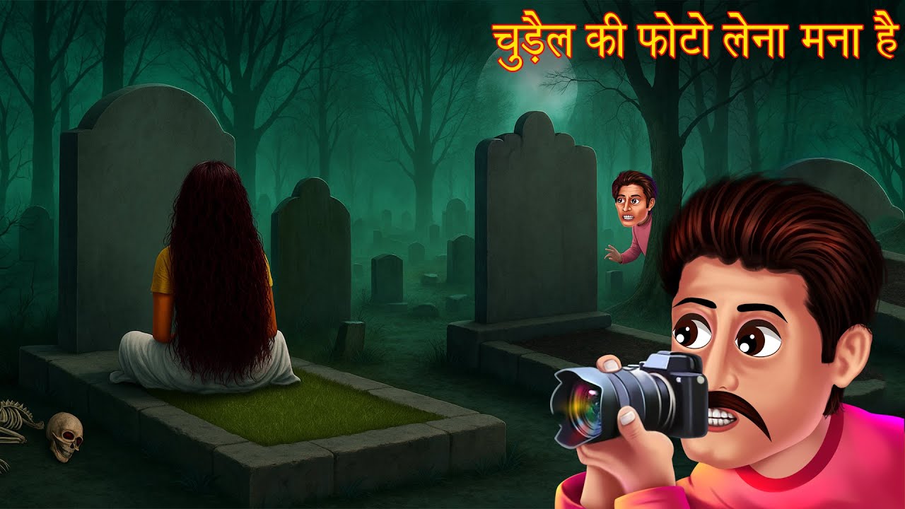 Chudail Ki Photo Lena Mana Hai | चुड़ैल की फोटो खींचना मना है | Hindi Stories | Horror and Comedy