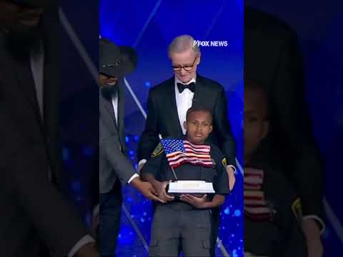 'A TRUE LEGEND': DJ Daniel receives the 'Young Patriot Award' #shorts #usa #us #foxnews #patriotism