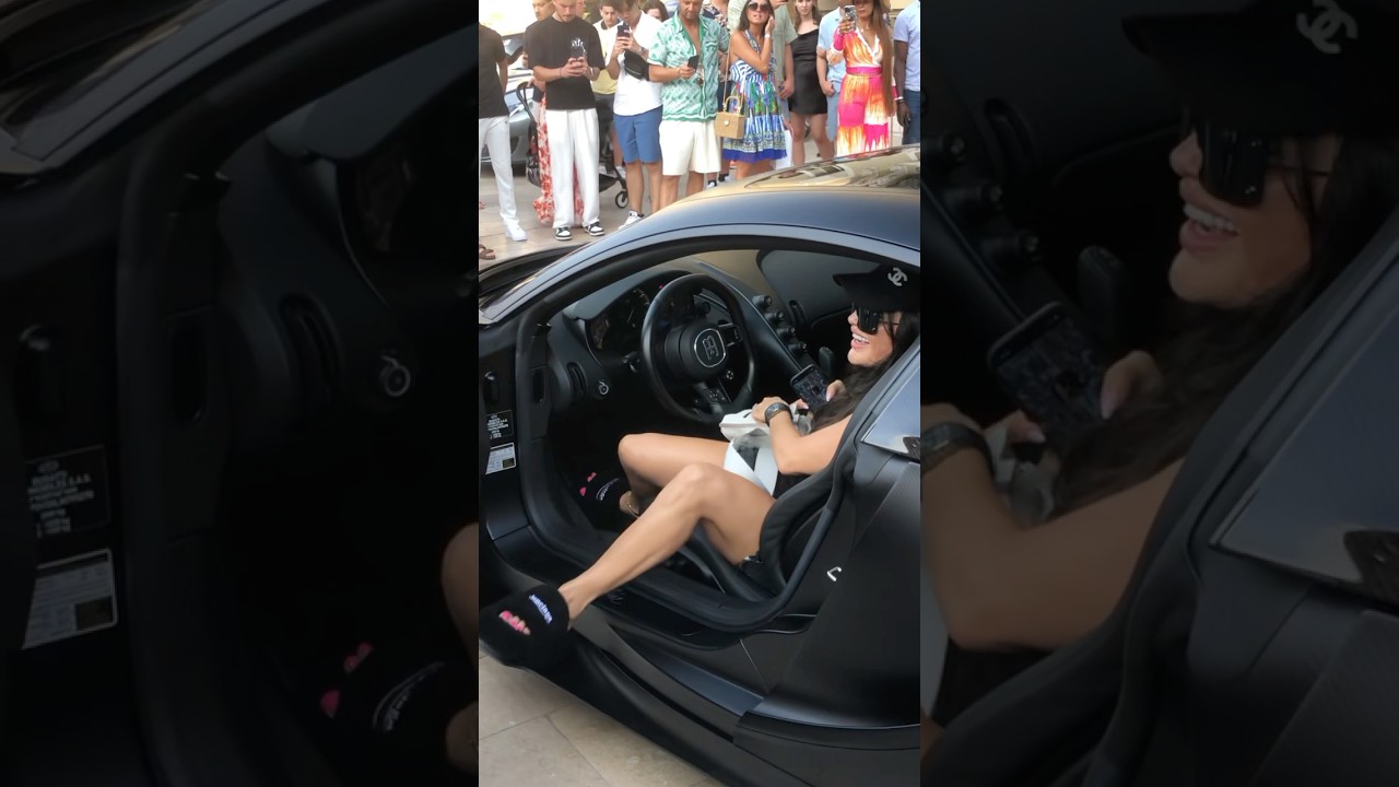 Billionaire Girl Arrives in Bugatti Chiron at Monaco Casino 🚗