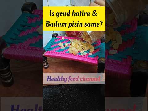 is Gond katira and badam pisin same? #shortsfeed
