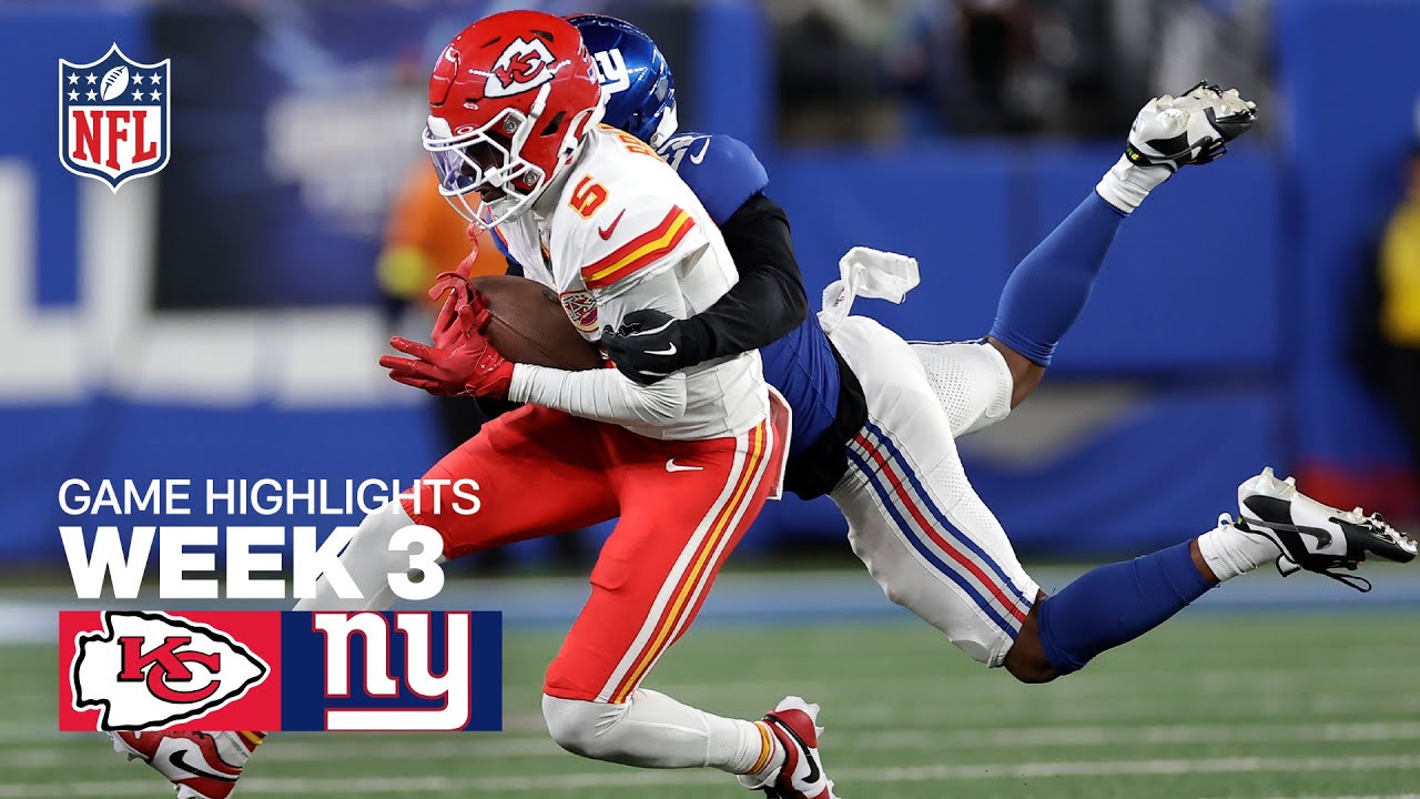 Kansas City Chiefs vs. New York Giants Week 3 Highlights | 2025 NFL Season 🏈