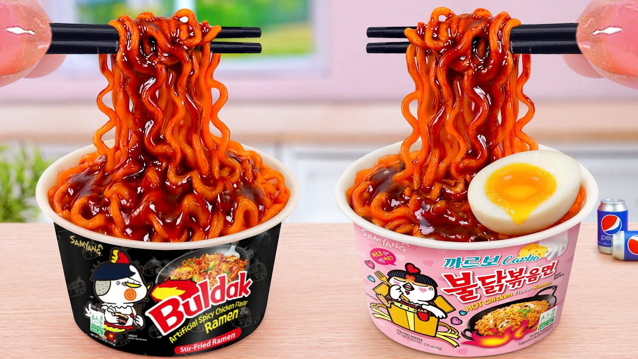 Korean Mini Chicken Noodles Recipe 🍜