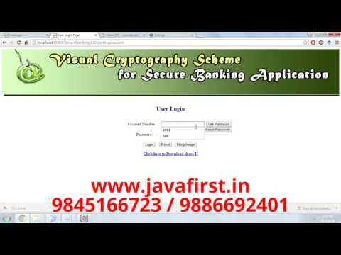 Visual Cryptography Scheme for Secure Banking Application
