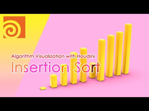 Houdini Tutorial - Insertion Sort Animation - Algorithm Visualization