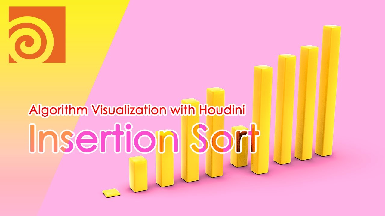 Houdini Tutorial: Visualize the Insertion Sort Algorithm Step-by-Step 🖥️