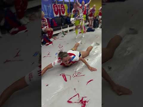 SLIDING INTO THE HISTORY BOOKS LIKE 😎 #football #awfc #arsenal #uwcl #mccabe