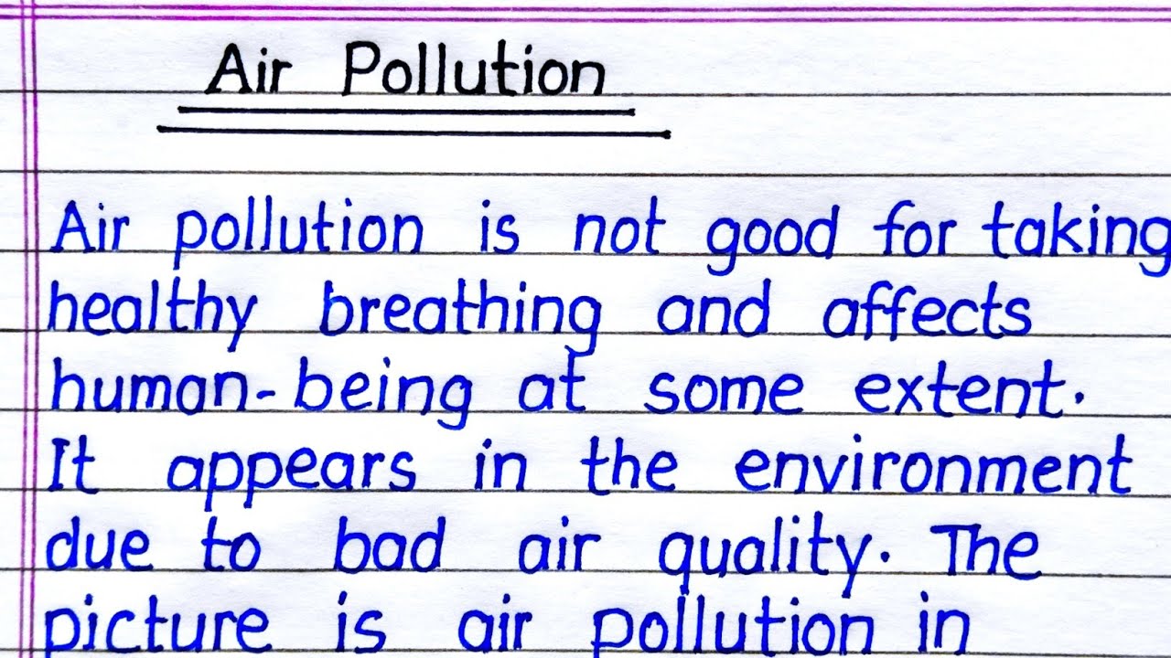 Air Pollution Essay in English π