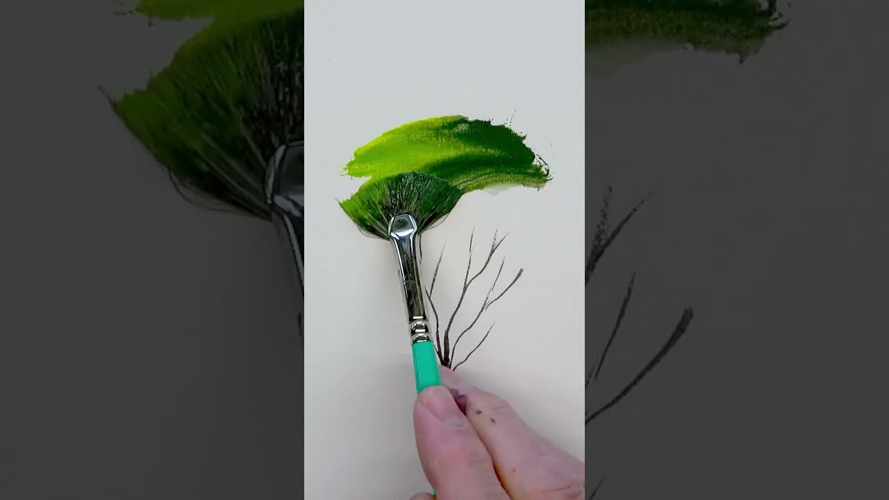60-Second Watercolour: Summer Tree 🌳