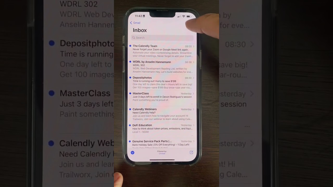 Delete All Unread Emails on iPhone 📧