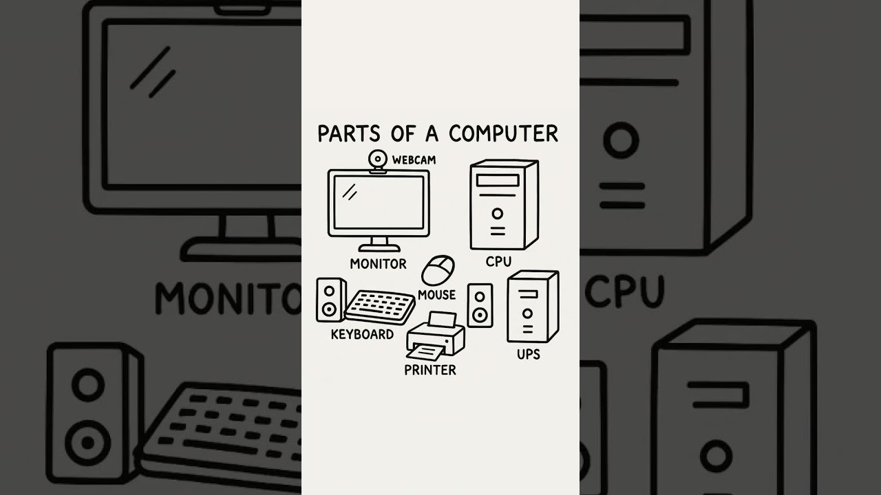 Drawing Parts of a Computer 🖥️