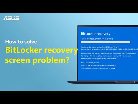 How to Solve BitLocker Recovery Screen Problem? | ASUS SUPPORT