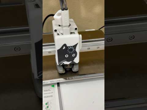 3d printed Bbu Lab A1 cat thinking cover #3dprinting #bambulab #cat #fyp #3d