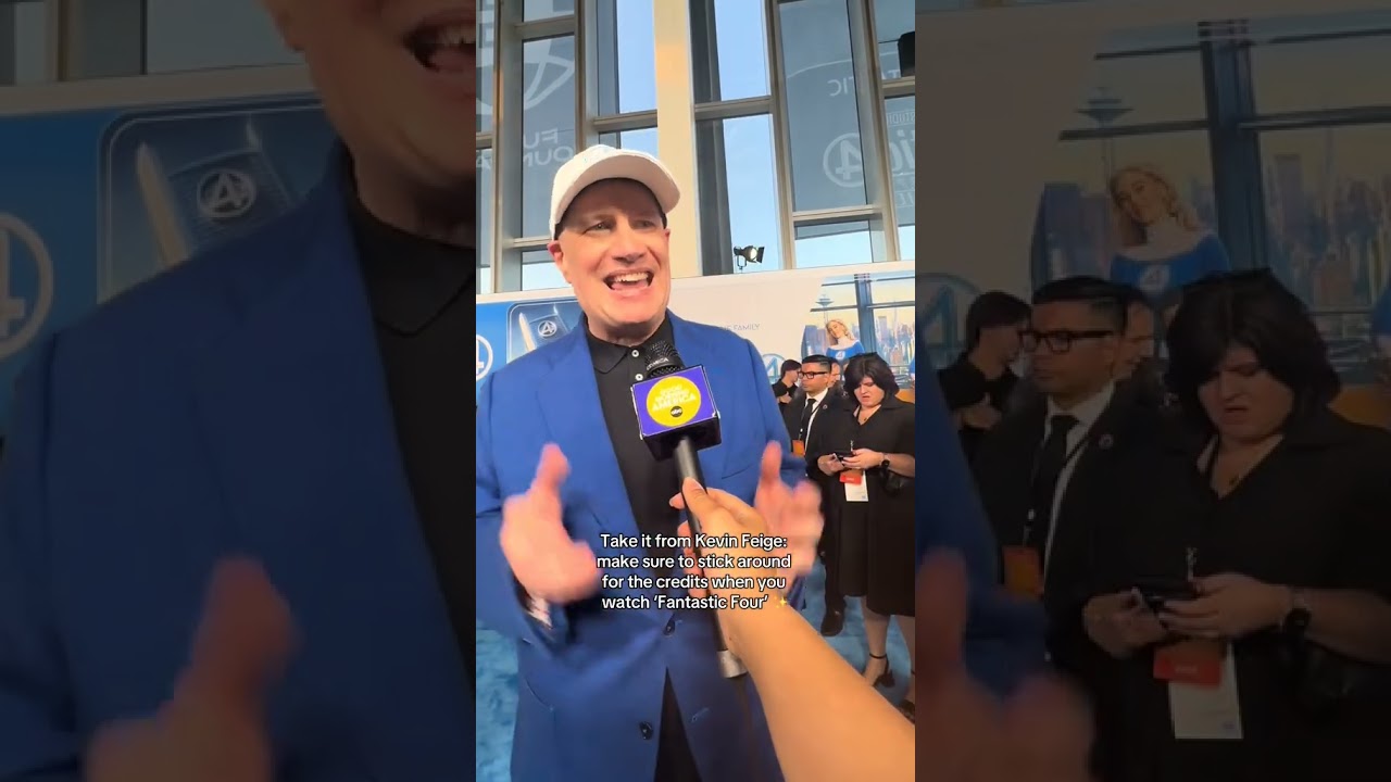 Kevin Feige: Make sure to watch through the credits when you see #TheFantasticFourFirstSteps | GMA