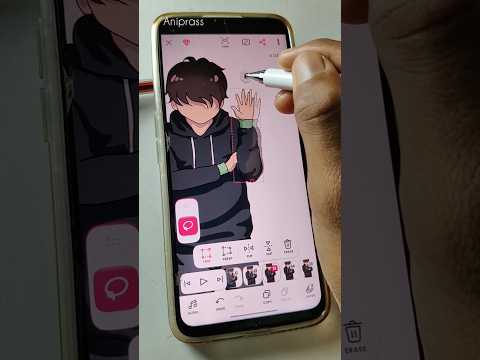 How To Animate Your Character In Mobile Saying Hi Guys 👋. #shorts #animation