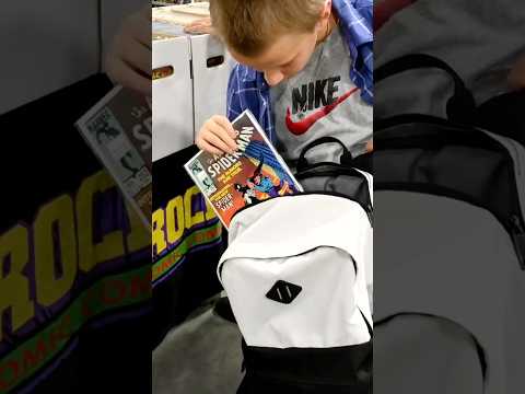 The Next Generation of Comic Book Collectors at Heroes Con #spiderman #marvel