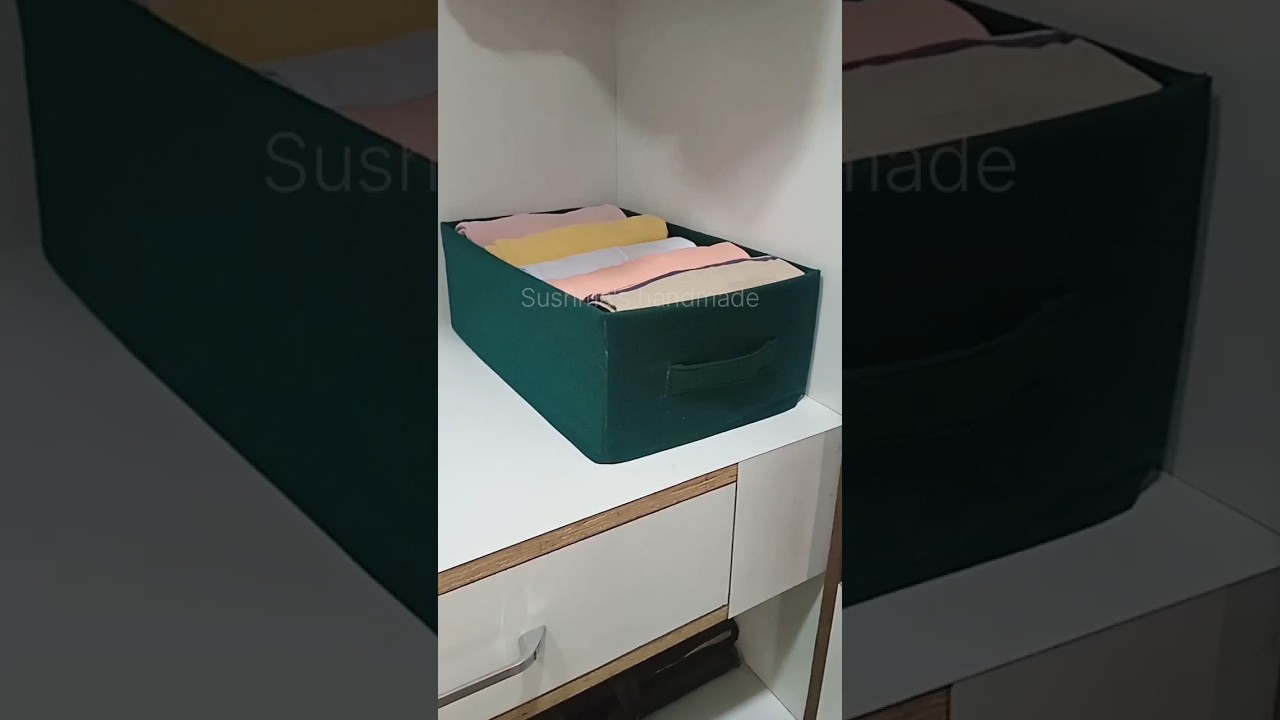 Transform Your Wardrobe with This Easy DIY Cloth Organizer Box! ✨