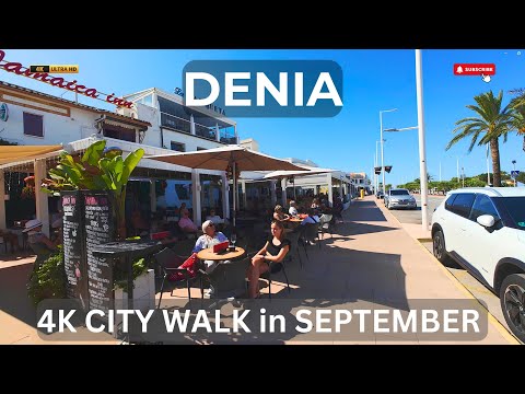 Spain 4K Walk: 🌞 Denia City in September 🌴 Let's Discover The Most Popular Places for Lunch