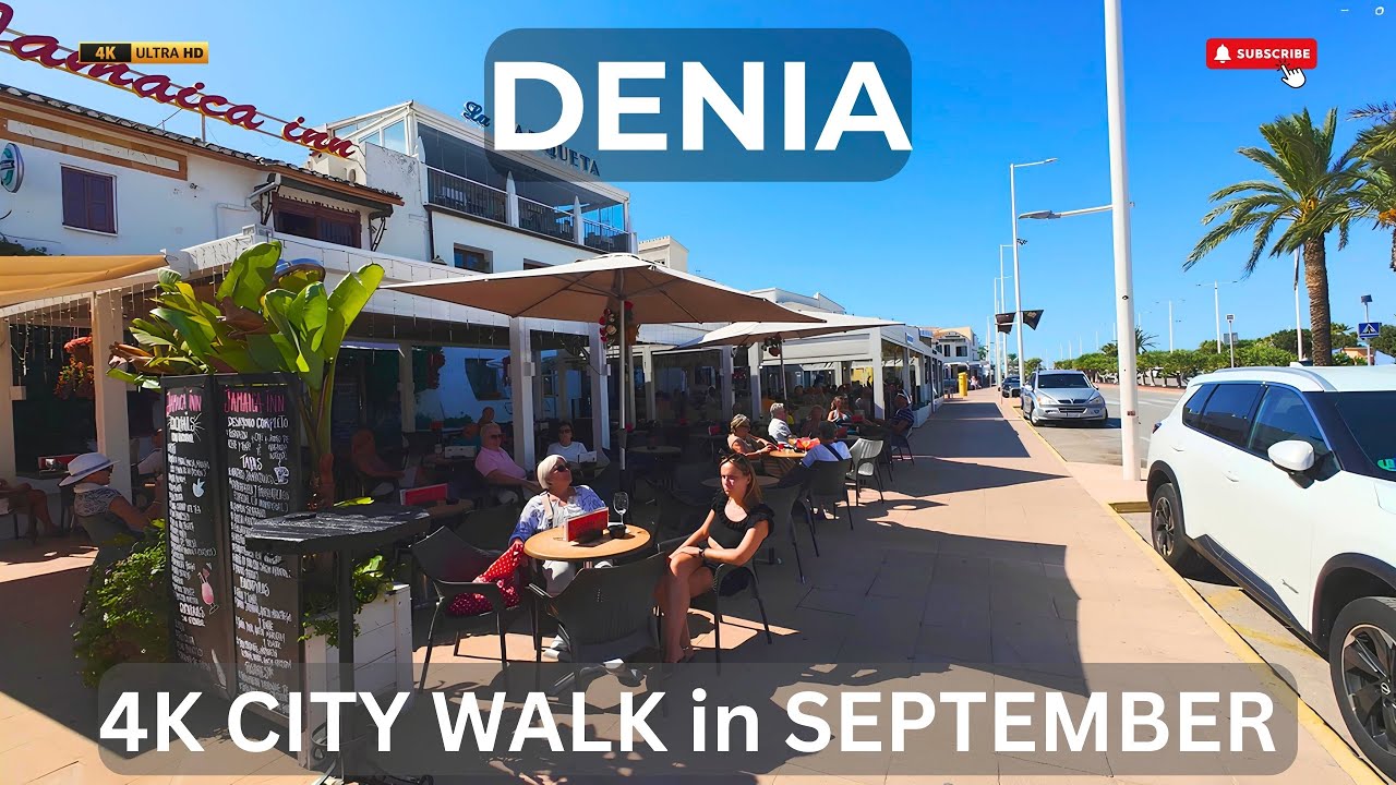 Spain 4K Walk: Discover Denia's Best Lunch Spots in September 🌞