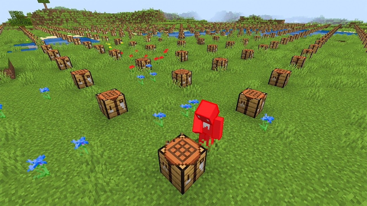 Minecraft, But Every Block I Place Copies Everywhere