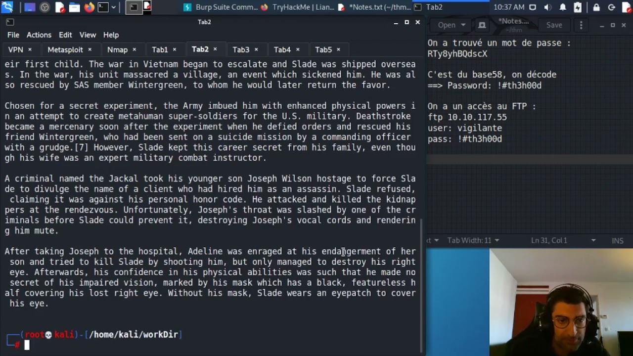 [FR] TryHackMe Lian_Yu Challenge - Easy Level Walkthrough with Gobuster & Steganography 🔍