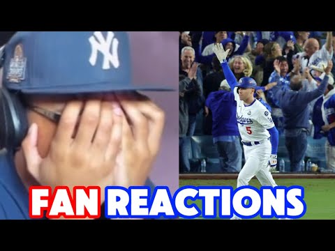 FAN REACTIONS to Freddie Freeman’s WALK OFF GRAND SLAM