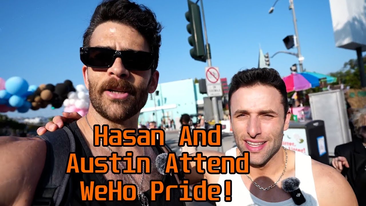 HasanAbi at West Hollywood Pride with AustinShow 🎉