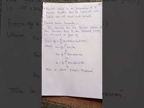 Fourier Series || Period || Euler's Theorem