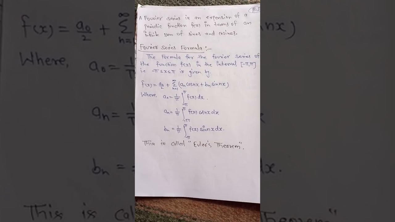 Fourier Series, Period, and Euler's Theorem
