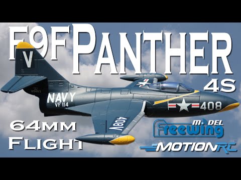 Freewing F9F Panther V2 4S Full Flight | Motion RC