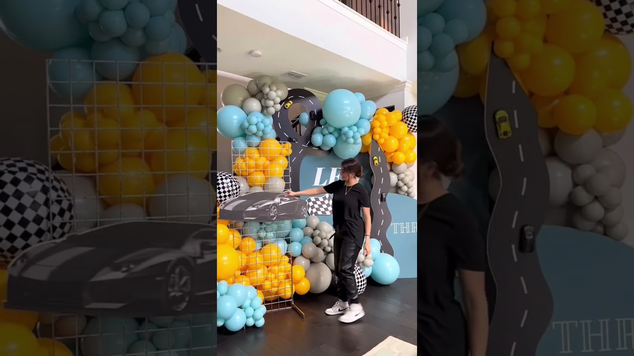 Boy birthday decoration. Birthday party decoration. Birthday Ideas. #balloonart #balloontutorial