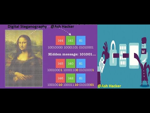 How Hackers hide information behind file images audio and video using steganography