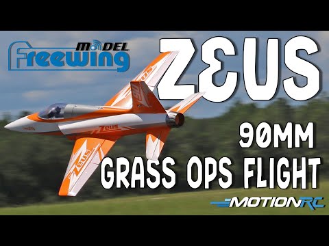 Freewing 90mm Zeus EDF Sport Jet Grass Ops Flight At Florida E-Jet Fest | Motion RC