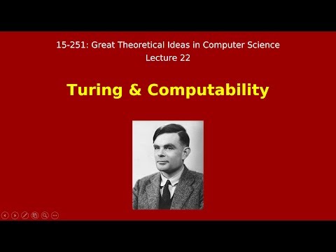 Great Ideas in Theoretical Computer Science: Computability (Spring 2013)