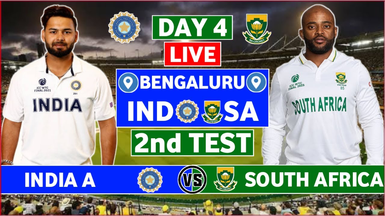 India A vs South Africa A 2nd Test Day 4 Live Scores & Highlights 🏏